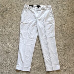 NWT Banana Republic Textured White Pant - Curvy Avery